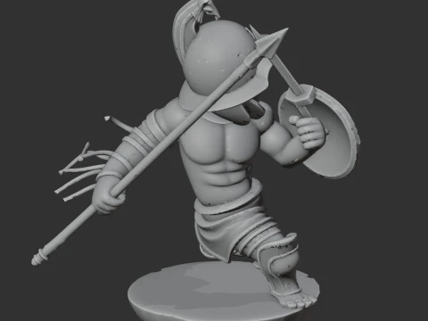 Hoplomachus Magnus Gladiator 3D Model