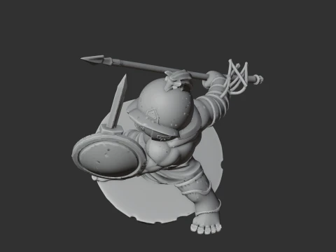 Hoplomachus Magnus Gladiator 3D Model