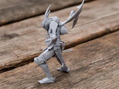II Naomasa Samurai Modello 3D