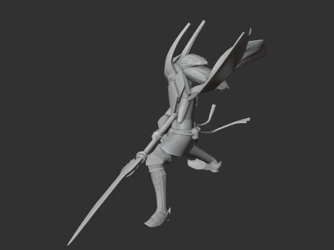 Ii Naomasa Samurai 3D Model