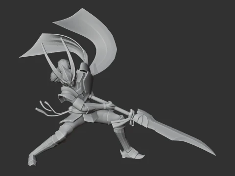 Ii Naomasa Samurai 3D Model