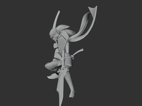 Ii Naomasa Samurai 3D Model