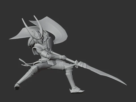 Ii Naomasa Samurai 3D Model