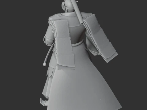 Imagawa Yoshimoto Samurai 3D Model