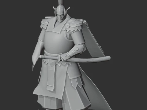 Imagawa Yoshimoto Samurai 3D Model