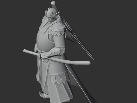 Imagawa Yoshimoto Samurai 3D Model