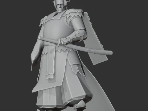 Imagawa Yoshimoto Samurai 3D Model