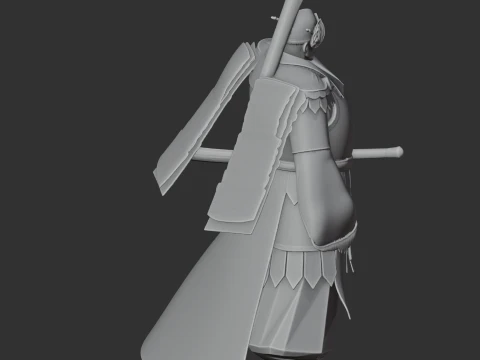 Imagawa Yoshimoto Samurai 3D Model