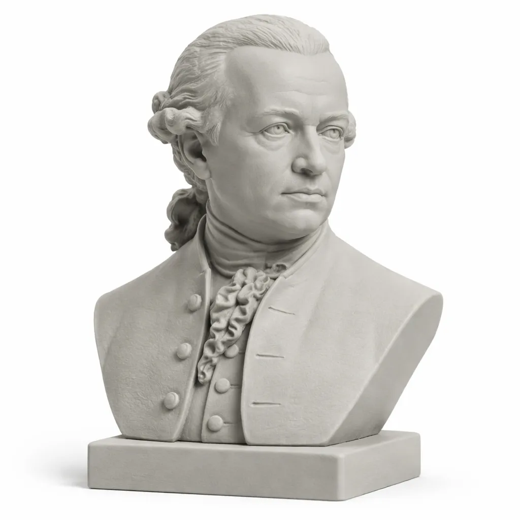 Immanuel Kant Bust 3D Model .c4d .max .obj .3ds .fbx .stl .blend 