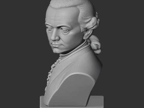 Immanuel Kant Bust 3D Model