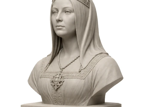 Isabella I van Castili&euml; Buste 3D Model