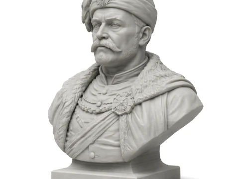Jan III Sobieski B&uuml;st&uuml; 3D Model