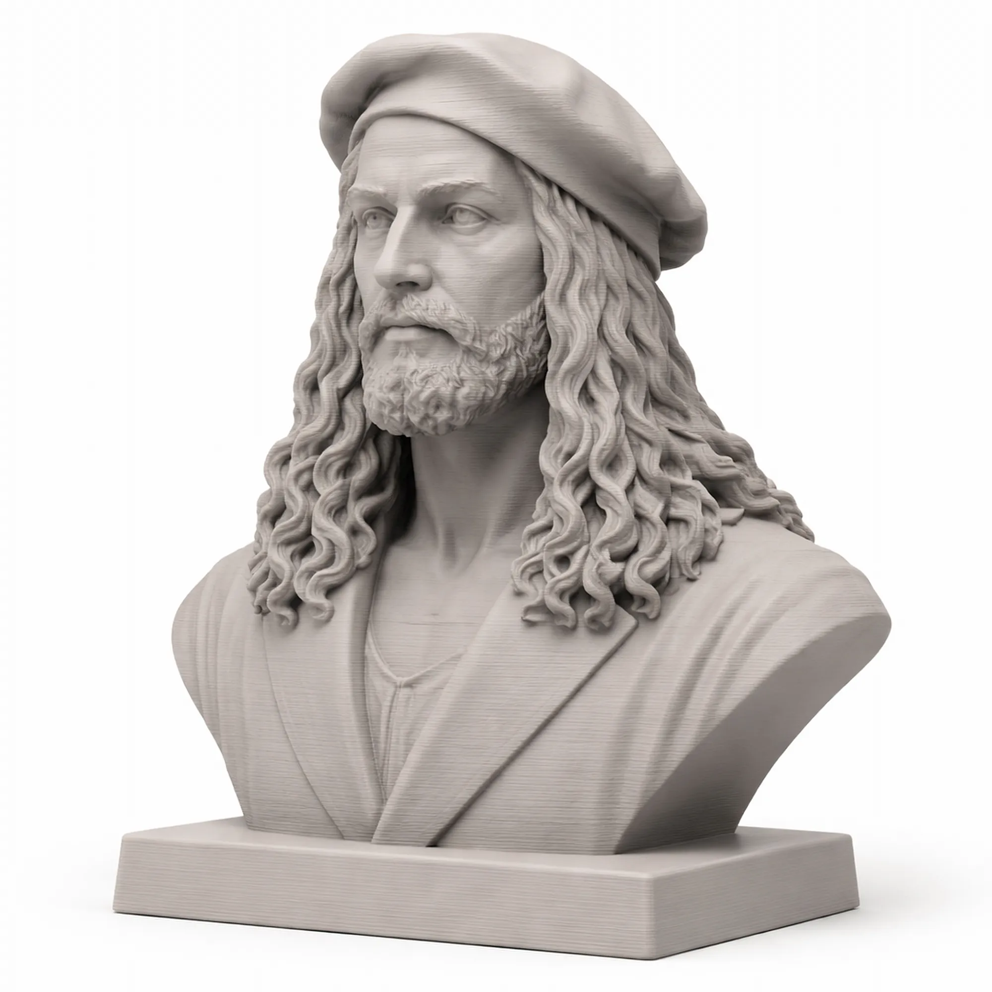 Albrecht Durer Bust 3D Model .c4d .max .obj .3ds .fbx .stl .blend 