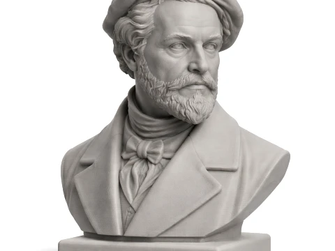 Busto de Alejandro von Humboldt Modelo 3D