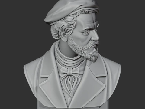 Alexander von Humboldt Bust 3D Model
