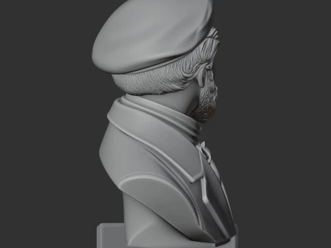 Alexander von Humboldt Bust 3D Model