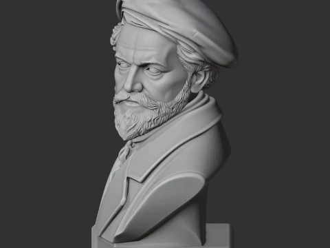 Alexander von Humboldt Bust 3D Model