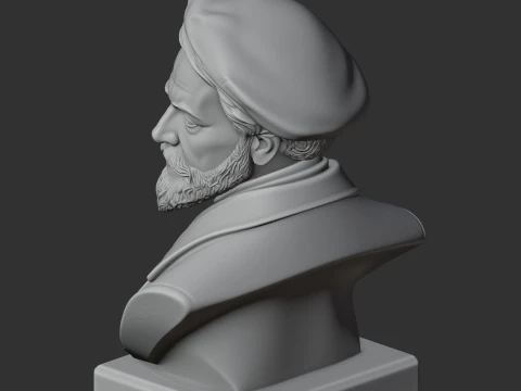 Alexander von Humboldt Bust 3D Model