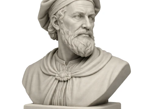 Amerigo Vespucci Bust 3D Model