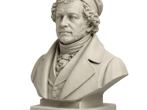 Andre-Marie Ampere Bust 3D Model