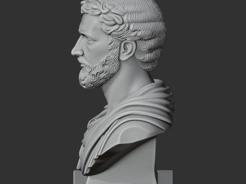Antoninus Pius Bust 3D Model