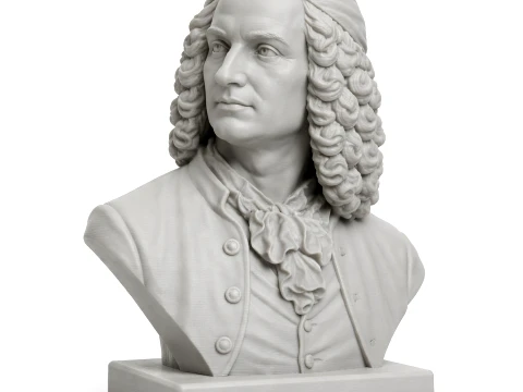 Antonio Vivaldi Bust 3D Model