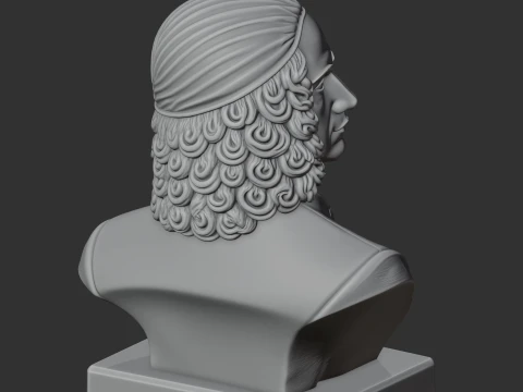 Antonio Vivaldi Bust 3D Model