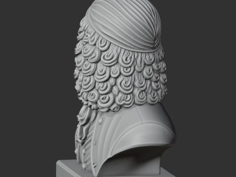 Antonio Vivaldi Bust 3D Model