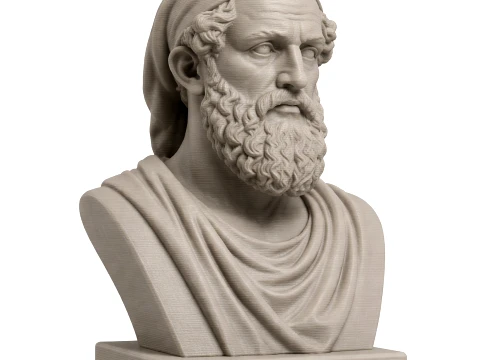 Archimedes Bust 3D Model