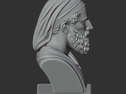 Archimedes Bust 3D Model