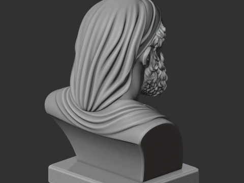 Archimedes Bust 3D Model
