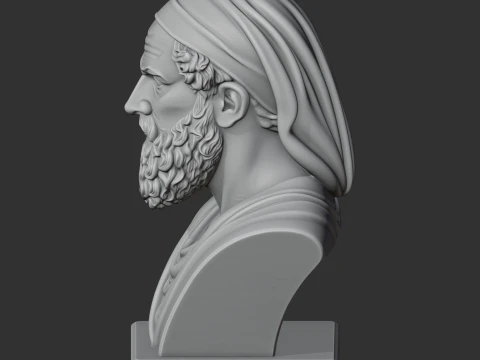 Archimedes Bust 3D Model