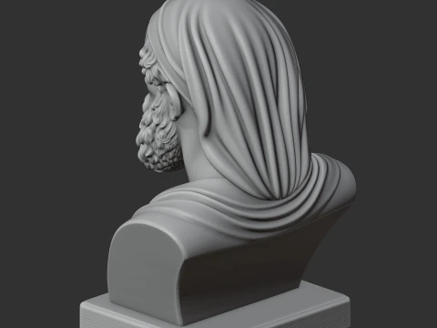 Archimedes Bust 3D Model