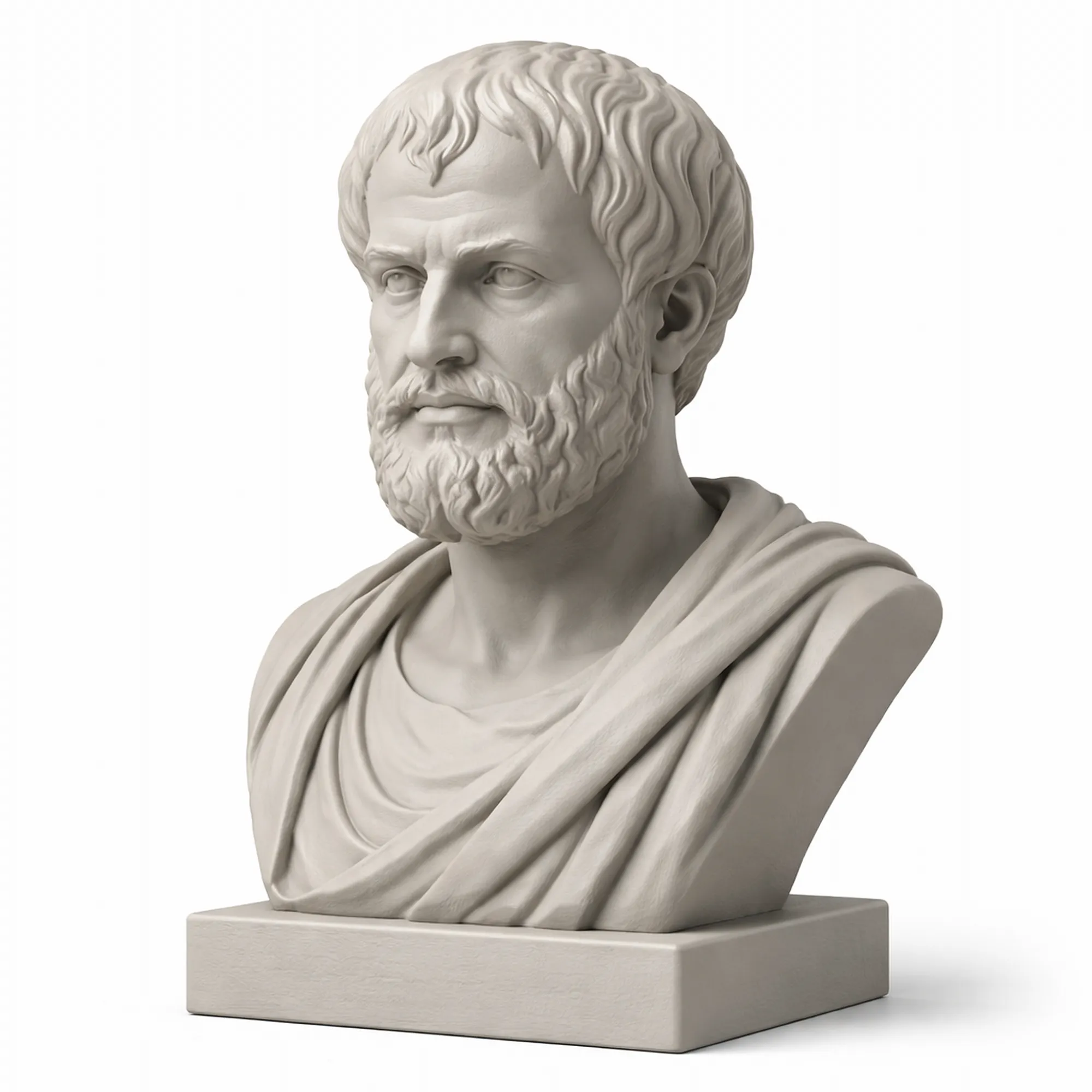 Aristotle Bust 3D Model .c4d .max .obj .3ds .fbx .stl .blend 