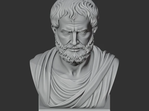 Aristotle Bust 3D Model