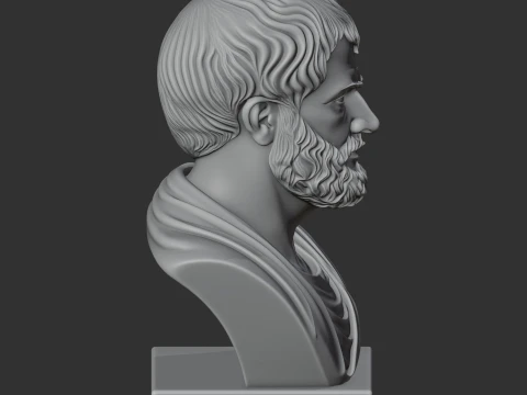 Aristotle Bust 3D Model