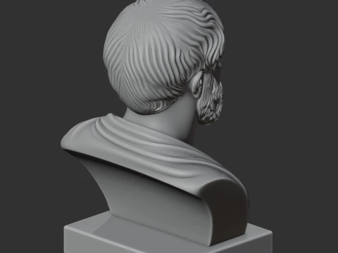 Aristotle Bust 3D Model
