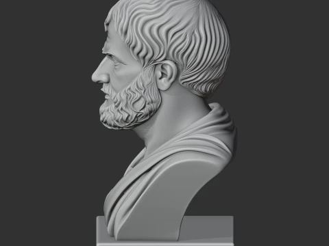 Aristotle Bust 3D Model