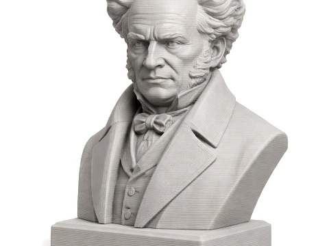Arthur Schopenhauer Bust 3D Model