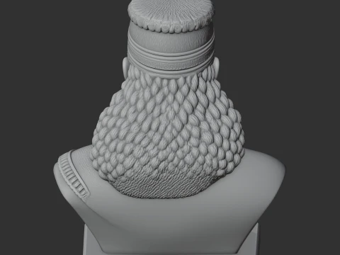 Ashurbanipal Bust 3D Model