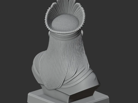 Atahualpa Bust 3D Model