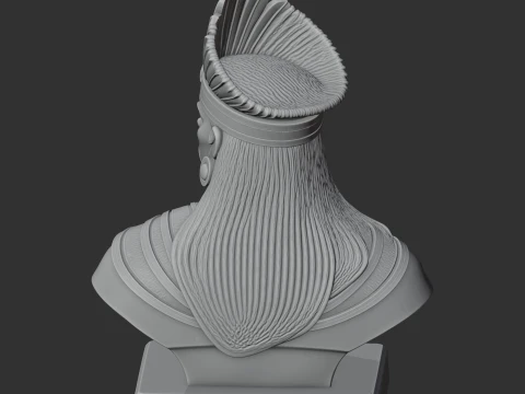 Atahualpa Bust 3D Model