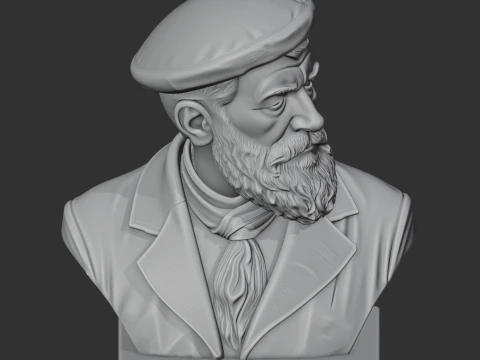 Auguste Rodin Bust 3D Model