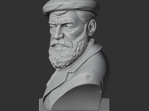 Auguste Rodin Bust 3D Model