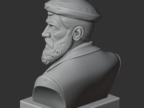 Auguste Rodin Bust 3D Model
