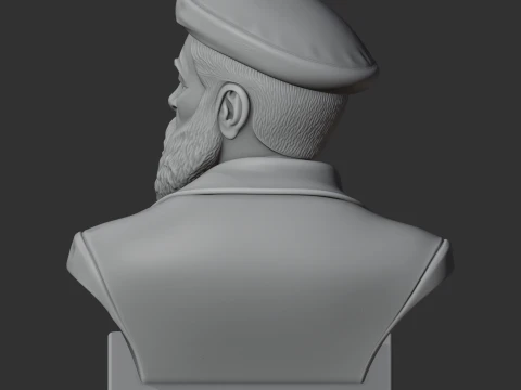 Auguste Rodin Bust 3D Model