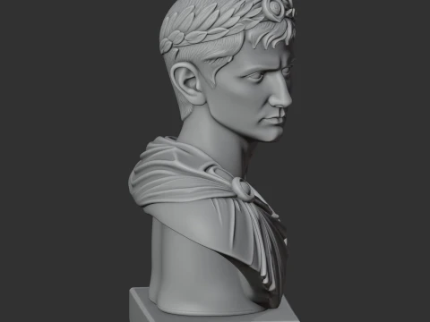 Augustus Bust 3D Model