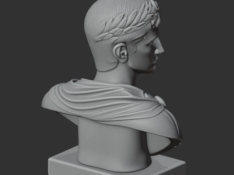 Augustus Bust 3D Model