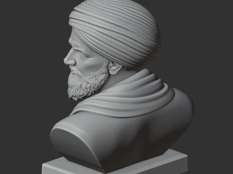 Averroes Bust 3D Model