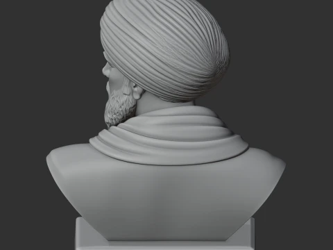 Averroes Bust 3D Model